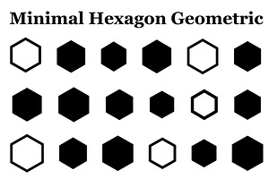 Minimal Hexagon Geometric Logo, an Icon by hafijul