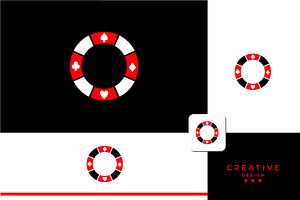 Poker card logo design vector design, a Branding & Logo Template by art_creater