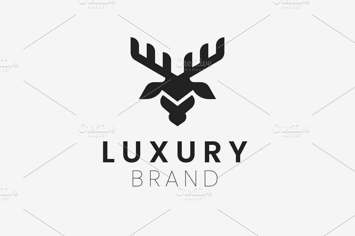 Deer Head Logo, a Branding & Logo Template by aditvest
