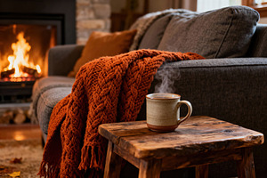 Cozy Autumn Hygge interior design, an Architecture Photo by Virgo Studio