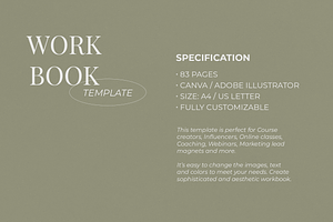 Workbook Template Canva