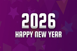 2026 Happy New Year Banner, a Background Photo by Vectorium Studio
