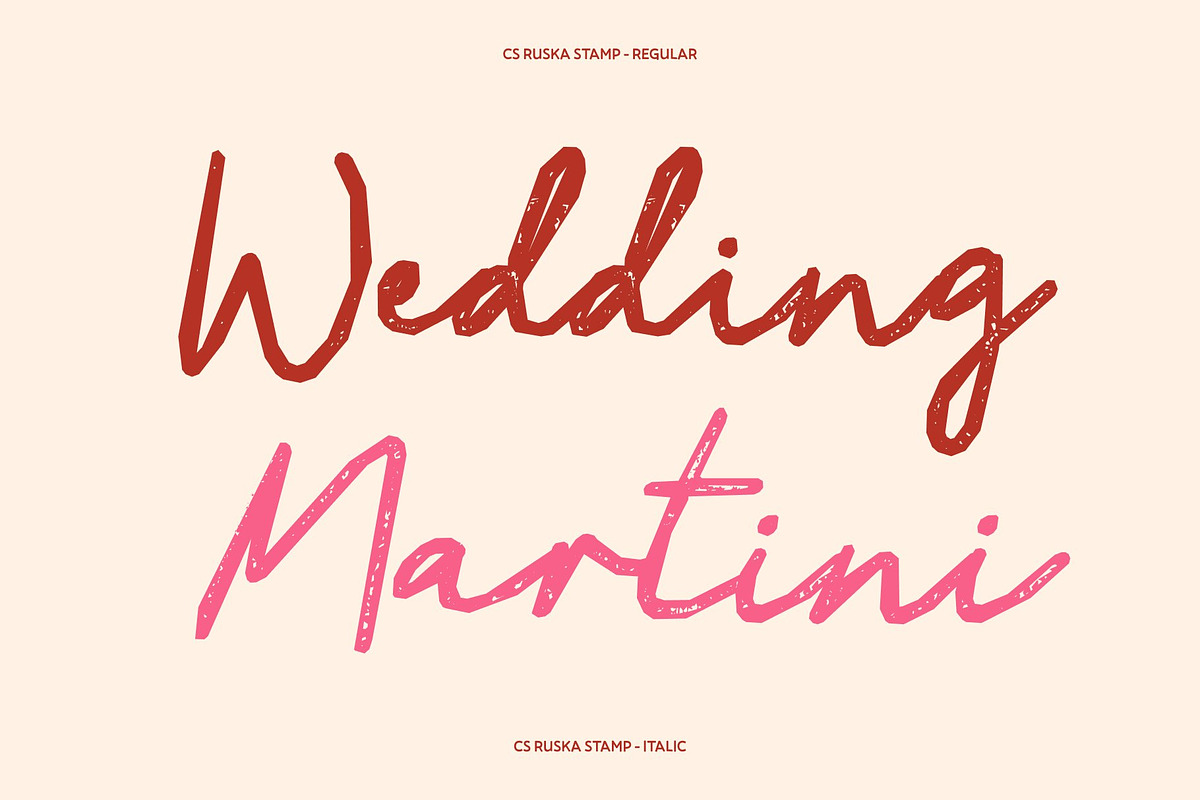 CS Ruska Stamp, a Script Font by Craft Supply Co. (Photo 3 of 8)