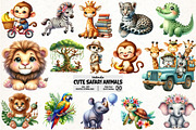 Safari Animals Png, an Illustration by Pixels.Craft (Thumbnail 1 of 7)