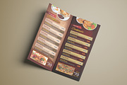 Tri-Fold Food Menu Template, a Brochure Template by ContestDesign (Thumbnail 3 of 5)