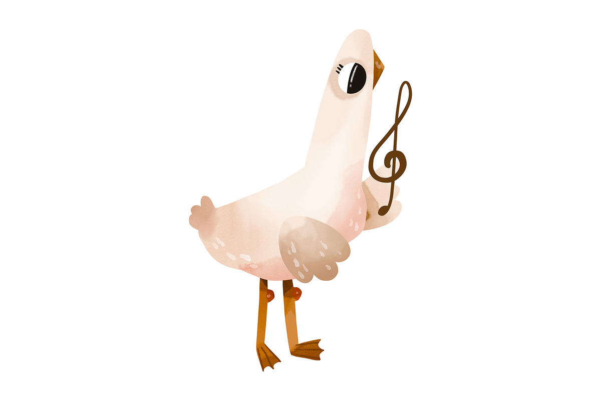 Cute Musical Geese Clipart Set, an Animal Illustration by the_myro (Photo 5 of 12)