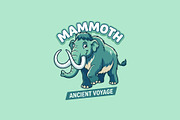 Mammoth Mascot Cartoon Logo, an Animal Illustration by Cekal_std (Thumbnail 1 of 3)