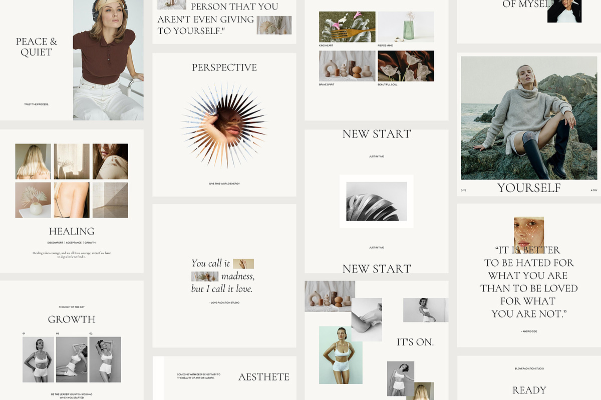 CANVA PS Instagram Posts Templates, a Social Media Template by Love Radiation Studio (Photo 2 of 20)