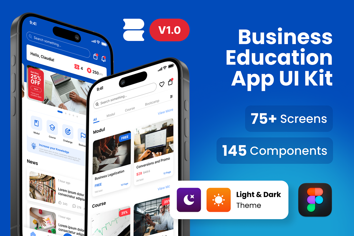 BOSEDU - Business Education UI Kit, an App Template by ArbaStudio (Photo 1 of 8)
