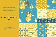 Retro Riviera Deco Seamless Patterns, a Pattern Graphic by Svetlana Lerie (Thumbnail 3 of 10)