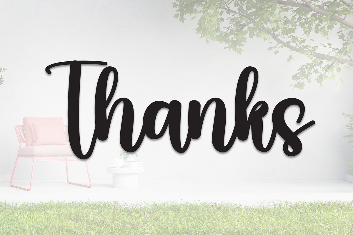 Outside | Script Font, a Handwritten Font by Scratchones (Photo 9 of 9)