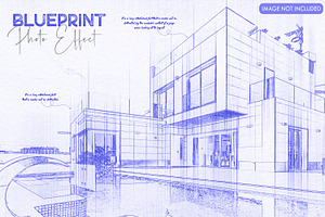 Blueprint Photo Effect