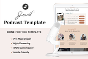 Podcast Landing Page Showit Template, a Landing Page Template by Sugar Studios (Thumbnail 1 of 7)