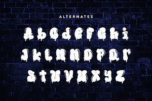 BubbleBloods - Graffiti Display Font