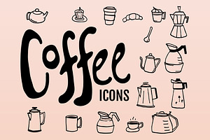 Doodled Coffee Icons