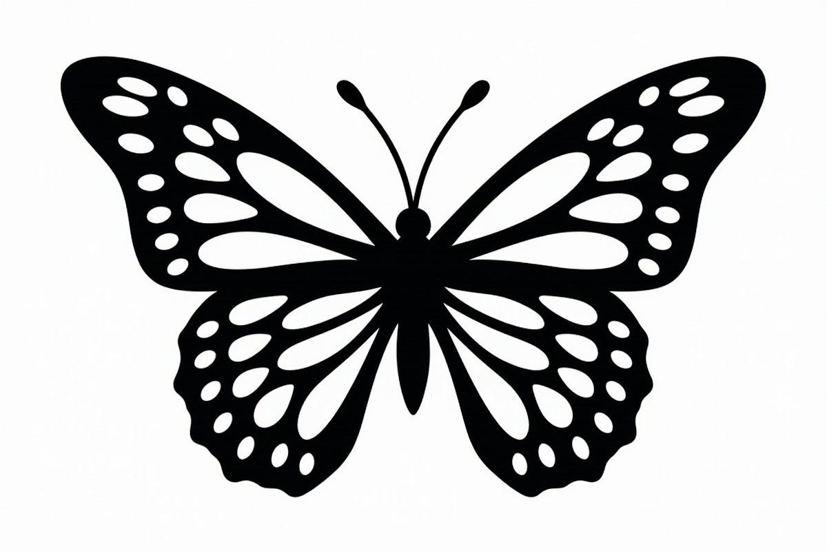 butterfly laser cut design, an Illustration by balal (Photo 8 of 13)