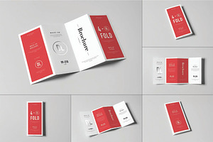4xDL Brochure Mockup, an Advertising Mockup by DesignRushMarket