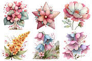 Watercolor Wildflower Clipart, an Illustration by Daily.Designs (Thumbnail 3 of 8)