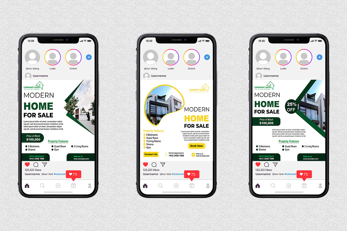 150 Real Estate Social Media Templates preview 5