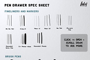 Pen Drawer Procreate Brush Set, a Brush Add-On by Inky Pixels (Thumbnail 7 of 7)