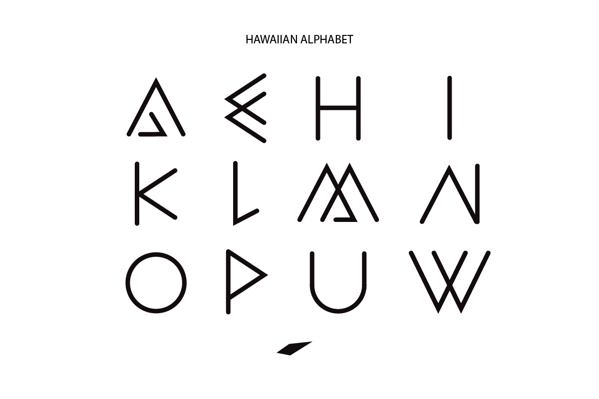 MANA |  Hawaiian Alphabet Font, a Symbol Font by Islandtwig (Photo 3 of 7)