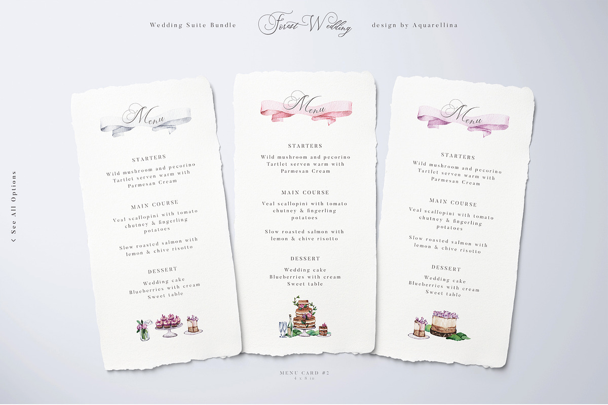 Forest Wedding Suite BUNDLE, an Invitation Template by Aquarellina (Photo 12 of 17)