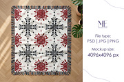 Woven Throw Blanket POD Mockup Canva, a Household Mockup by Mie Mockup Studio (Thumbnail 5 of 10)