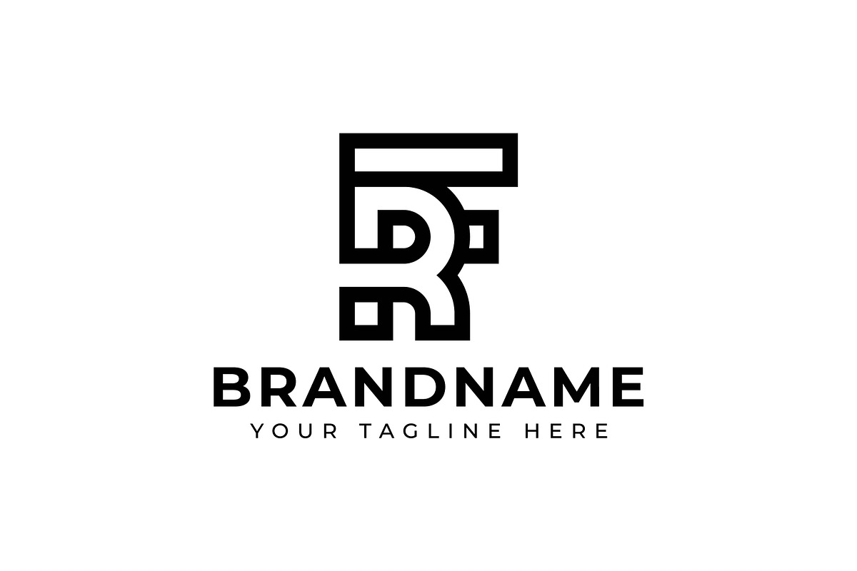 Letters FR Monogram Logo, a Branding & Logo Template by Pray Art Design Studio