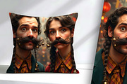 Funny Mustaches and Braids, a Person Illustration by Sharon Schwalbe (Thumbnail 1 of 4)