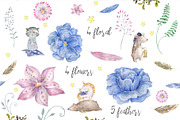Baby Dreams Watercolor cute animals, an Animal Illustration by Ann Art Houze (Thumbnail 3 of 8)