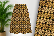 Golden Decor Floral Seamless Repeat, a Pattern Graphic by Sharon Schwalbe (Thumbnail 5 of 5)