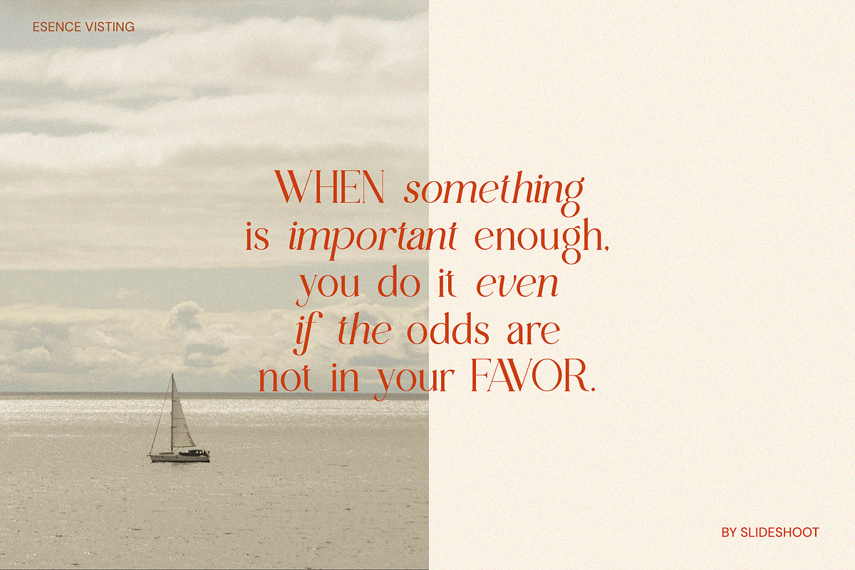 Esence Visting - New Stylish Serif, a Serif Font by Idea Studio (Photo 13 of 20)