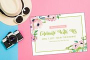 Elegant Flower Celebration Invite, an Invitation Template by BF Studios (Thumbnail 1 of 2)