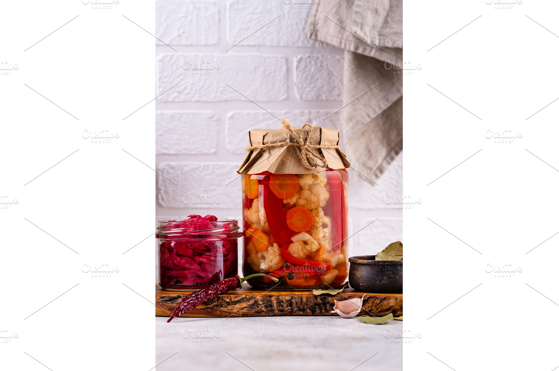 Healthy homemade fermented food in, a Food & Drink Photo by Yulia Furman