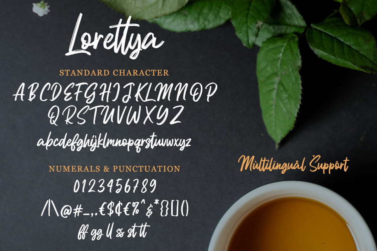Lorettya - Brush Font preview 8