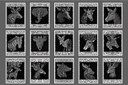 126 Art Animal Face Coloring Pages, an Animal Illustration by Blue Digital Studio (Thumbnail 3 of 4)