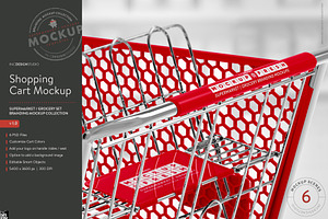 Shopping Cart Branding Mockup