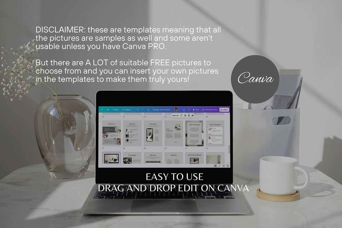 50 page workbook template, a Social Media Template by SociallyyCreative (Photo 8 of 10)