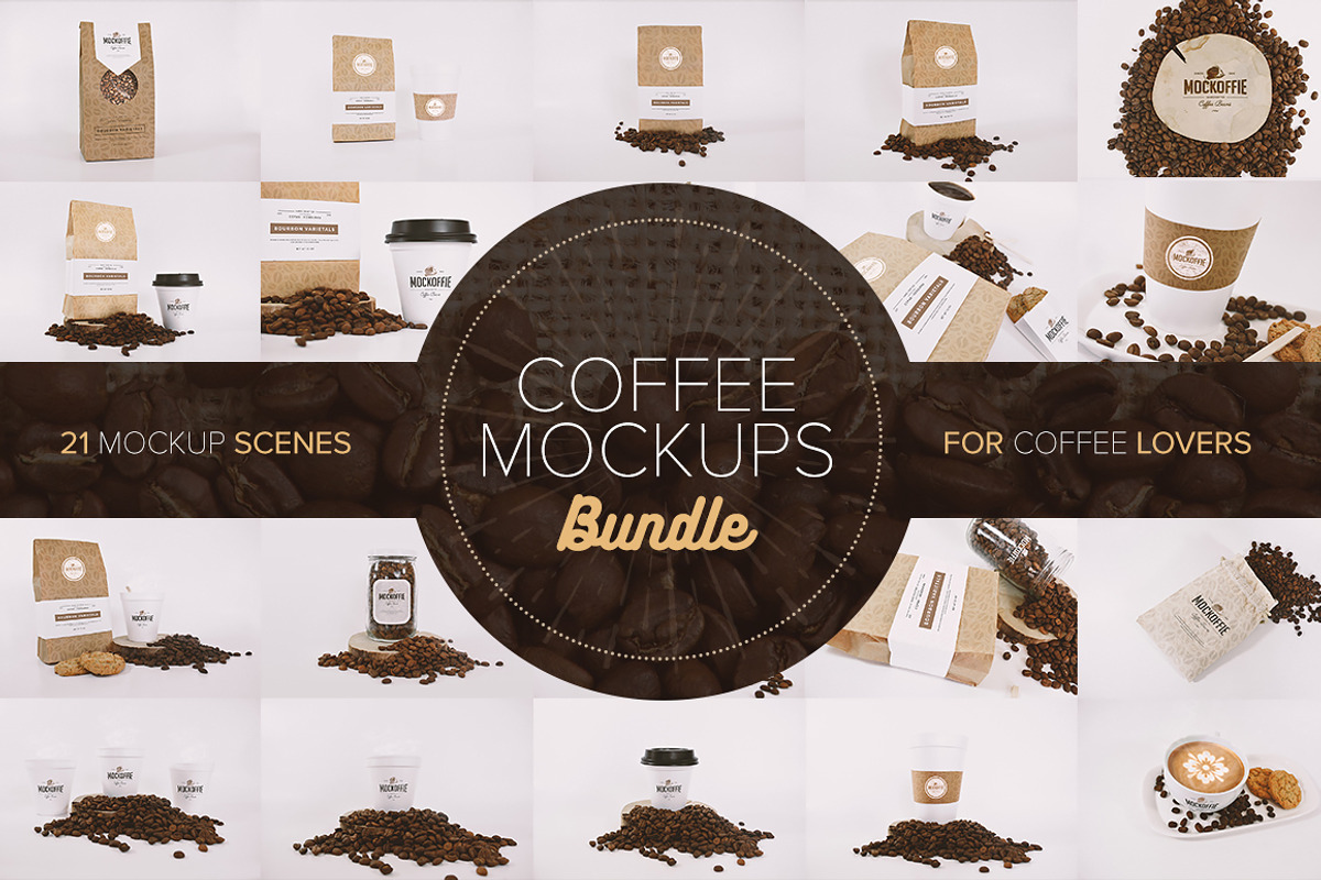 Coffee Mockups Bundle, a Cups & Container Mockup by eamejia (Photo 1 of 2)