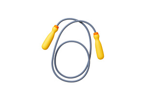 Jumping rope 3d. Isolated sport gym, a Sport Illustration by Valerie Bodnar
