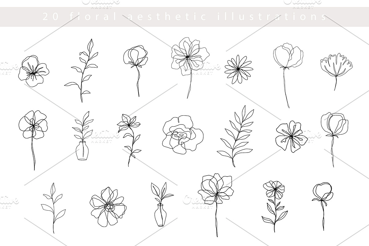Female Aesthetic One line Drawings, a Graphic by Katrinelly (Photo 16 of 19)