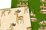 Christmas carousel clipart, a Pattern Graphic by DarinaDigital (Thumbnail 3 of 6)