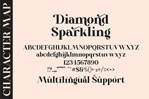 Diamond Sparkling Serif Font LS