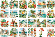 Watercolor Summer Beach Clipart, an Illustration by Black Bird Studio (Thumbnail 2 of 5)
