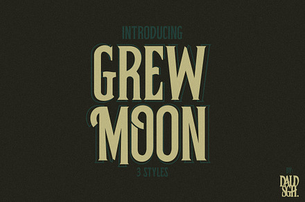 Grewmoon Fonts, a Font by DaldSgh