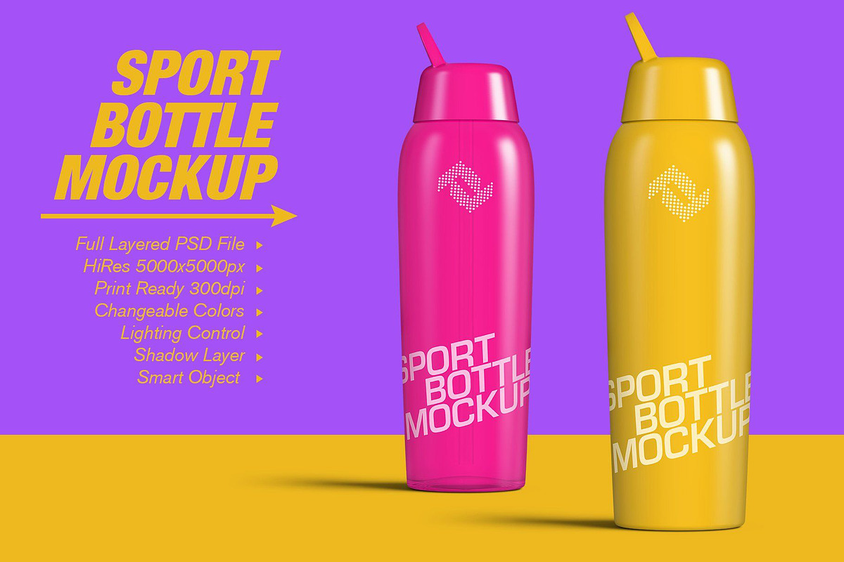 Sport Water Bottle Mockups Bundle, a Product Mockup by PSD Market (Photo 3 of 14)
