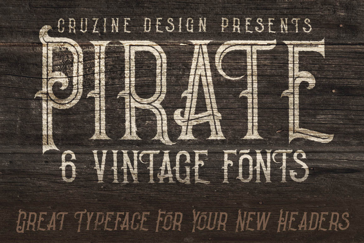 Pirate- Vintage Style Font preview 4
