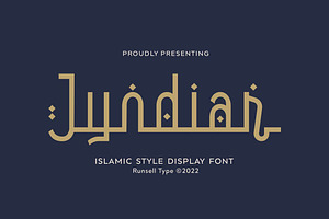 Jyndiar - Arabic Style Font