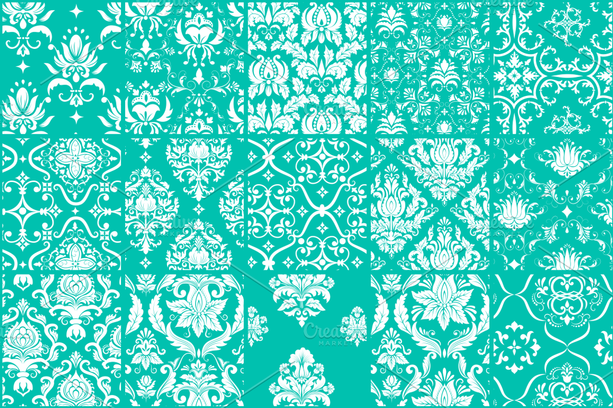 56 Damask Pattern Tiles preview 2