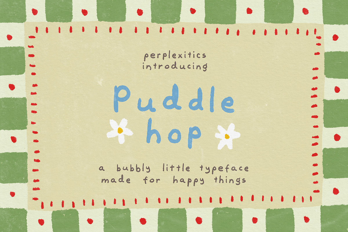 Puddle Hop Handwritten Font, a Handwritten Font by Perplexitics (Photo 11 of 11)